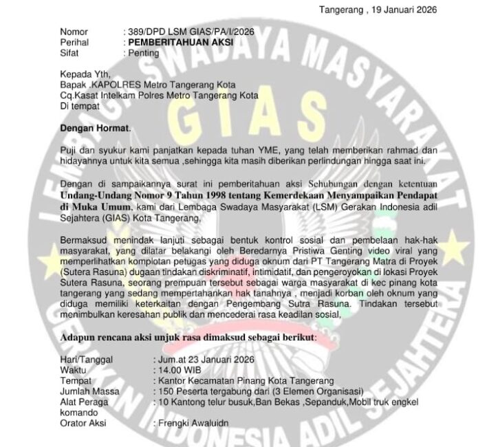 Konflik Lahan di Kunciran Jaya Memanas, Ratusan Massa Berencana Gelar Aksi Demonstrasi 2 b3d2c594 5227 40f9 a071 e00ff3bf6a74